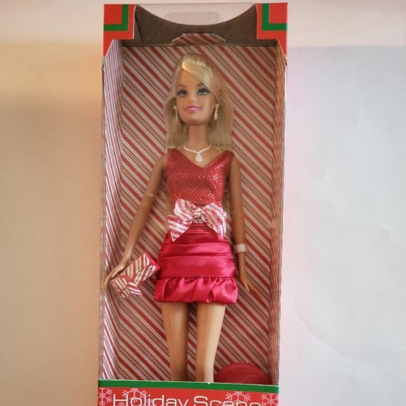 Mattel Other - Barbie Doll, Holiday Scene, 2008